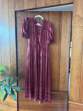 Ulla Johnson Silk pleated dress
